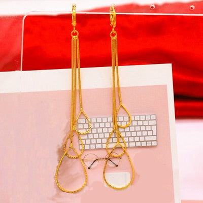 24K Gold Plated Dangle Earrings (27 Styles) - Ruby's Jewelry
