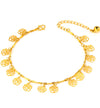 24K Gold Plated Anklet with or without Danglers (5 Styles) - Ruby's Jewelry
